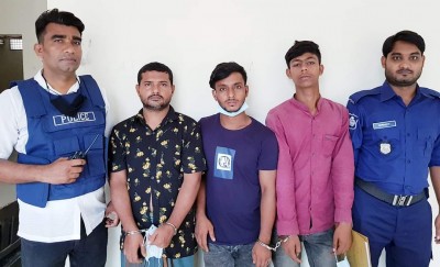 ভাঙ্গায় মলম পার্টির তিন সদস্য গ্রেফতার ভাঙ্গায় মলম পার্টির তিন সদস্য গ্রেফতার